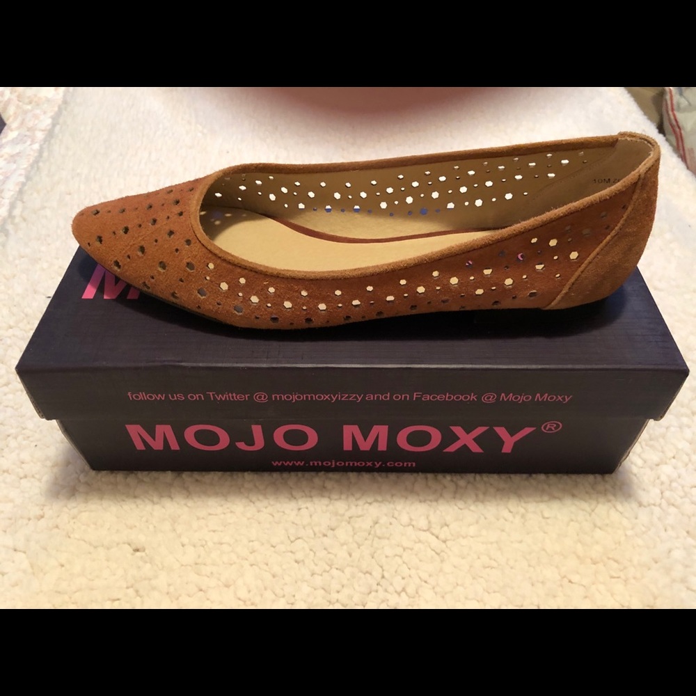 Mojo Moxy Sammy Perforated Leather Flats
